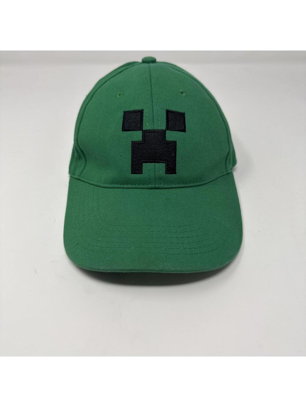 Minecraft Creeper Face Hat Youth Baseball Cap Jinx Design Green SnapBack